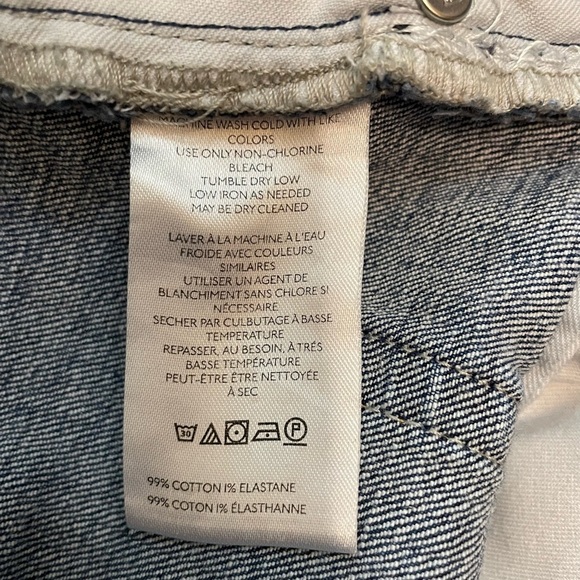 Pilcro Wide Leg High Rise Medium Blue Wash Denim Jean Size 29 - Picture 9 of 11